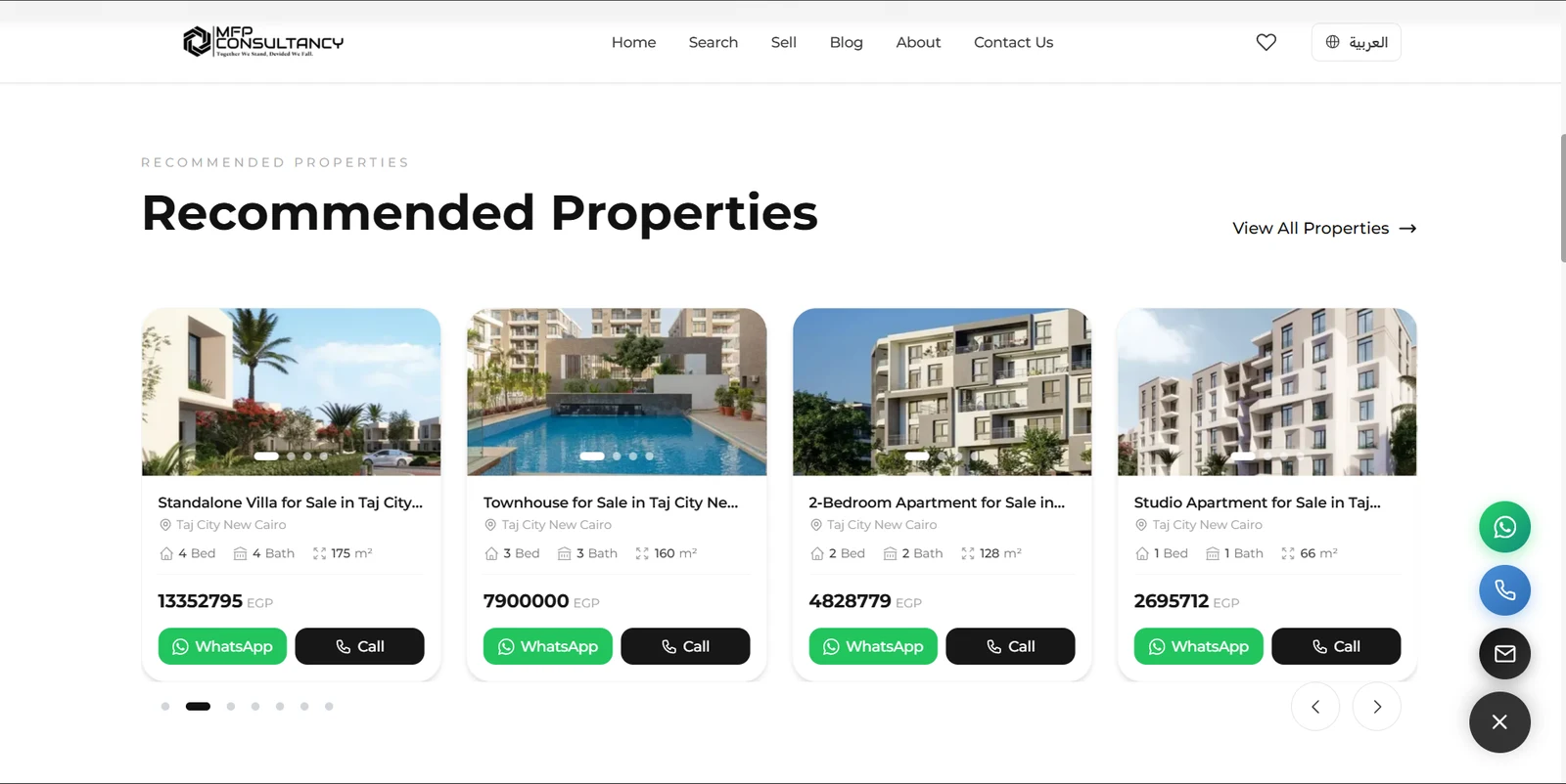 Recommended properties
